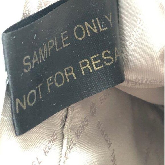 Michael Kors Nicole Gold Fabric Leather Medium Shoulder Bag SAMPLE - Picture 5 of 12